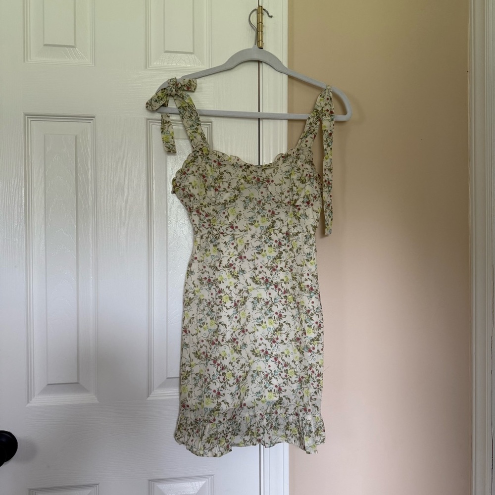 Wild Fable Floral Tie-Shoulder Midi Dress